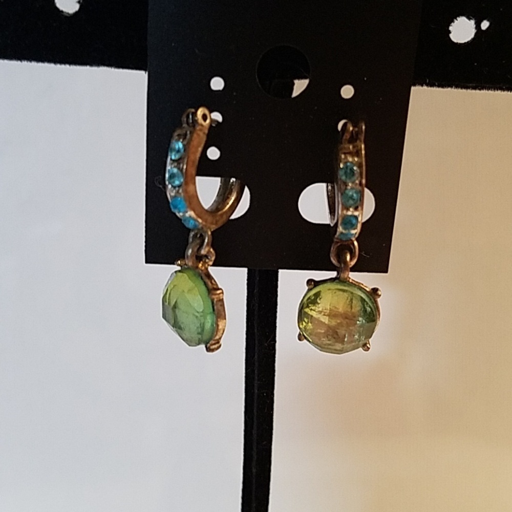 Colorful Gold Earrings